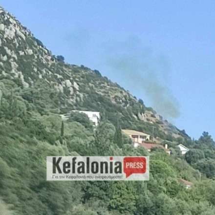 Κεφαλονιά: Υπό έλεγχο η φωτιά στο Μαρκόπουλο