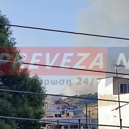 Φωτιά τώρα στην Πρέβεζα