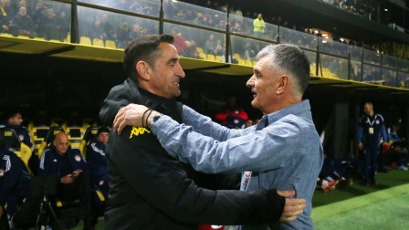 Μεντιλίμπαρ - Χιμένεθ: Η αγκαλιά και ο... διάλογος μετά τη λήξη του Άρης - Ολυμπιακός (pic)