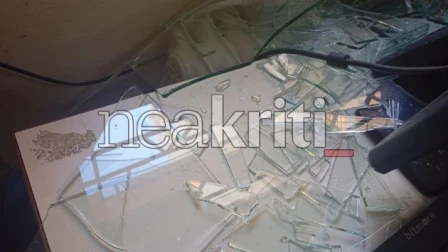 Στόχος αγνώστων το Λύκειο Χερσονήσου: Σπασμένες τζαμαρίες και ζημιές στο κτίριο
