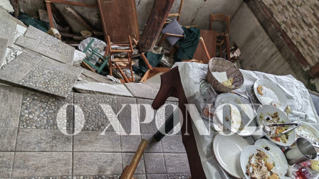 Κομοτηνή: Άνοιξε το πάτωμα της ταβέρνας και τους... κατάπιε - Οκτώ άτομα στο νοσοκομείο