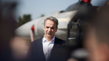 Στην 110 Πτέρυγα Μάχης της Λάρισας ο Κυριάκος Μητσοτάκης - Τι είπε για την «Ασπίδα του Αχιλλέα»