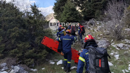 Απεγκλωβίστηκε με τραύματα ο 56χρονος ορειβάτης - Διακομίστηκε με ελικόπτερο στο Ρίο