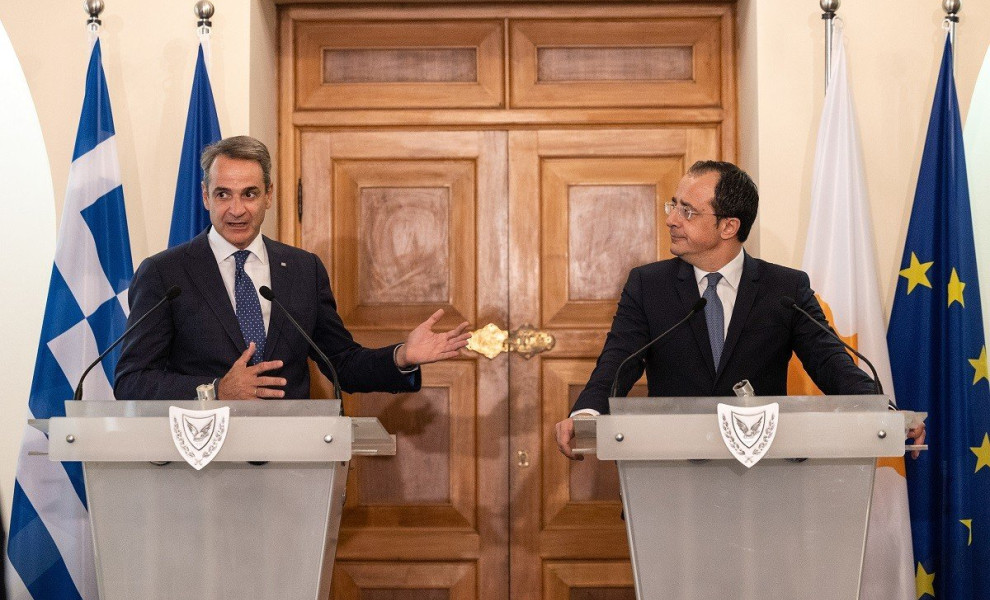 Επίσκεψη του Πρωθυπουργού Κυριάκου Μητσοτάκη στην Κύπρο, Δευτέρα 31 Ιουλίου 2023. 
(ΓΡΑΦΕΙΟ ΤΥΠΟΥ ΠΡΩΘΥΠΟΥΡΓΟΥ/EUROKINISSI)