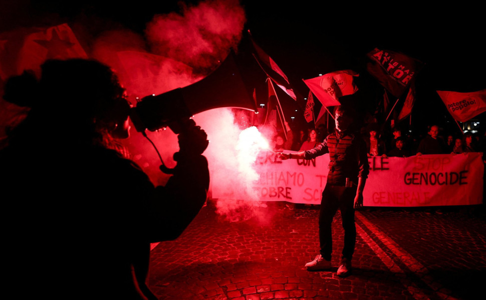 Διαμαρτυρία στη Ρώμη. Πηγή: Reuters
