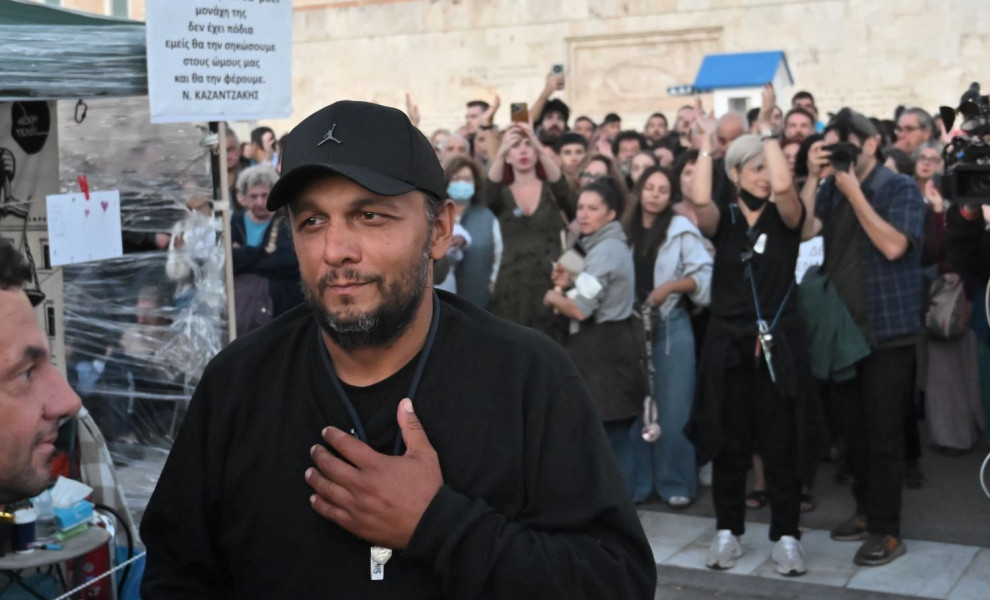 Ο απεργός πείνας Πάνος Ρούτσι/Φωτ. EUROKINISSI