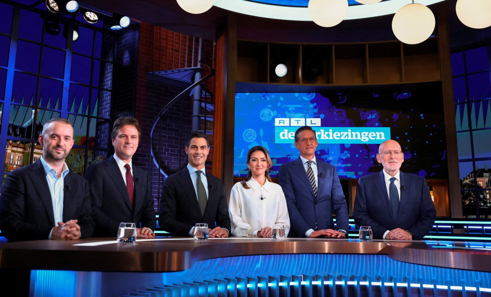 Τηλεοπτικό debate των πολιτικών αρχηγών στην Ολλανδία / Reuters