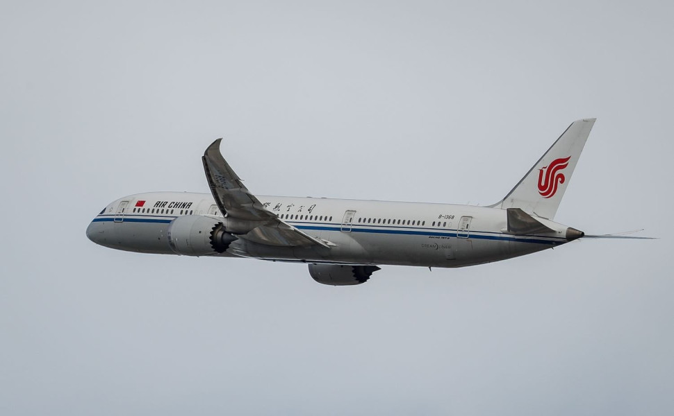 Αεροσκάφος της Air China εν πτήσει/Φωτ. αρχείου ΑΠΕ-ΜΠΕ Αεροσκάφος της Air China εν πτήσει/Φωτ. αρχείου ΑΠΕ-ΜΠΕ