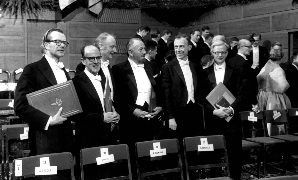 Φωτογραφία από την απονομή του Νόμπελ Λογοτεχνίας στον Τζον Στάινμπεκ / Φωτ.: IMAGO