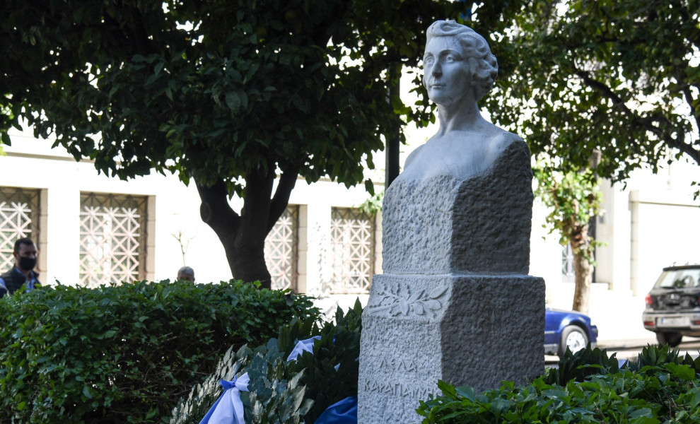 Η προτομή της Λέλας Καραγιάννη / Eurokinissi