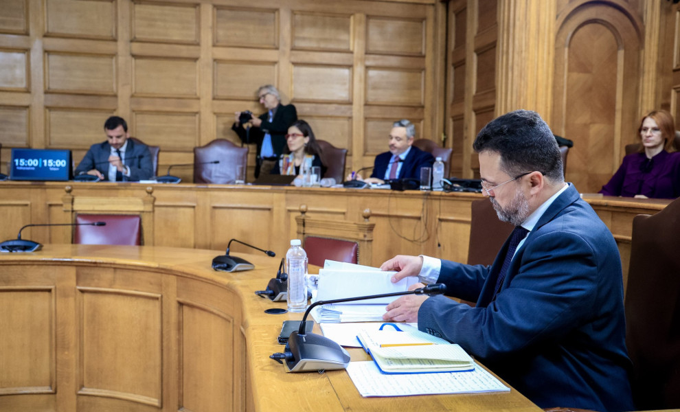 Ο ΓΙΩΡΓΟΣ ΣΤΡΑΤΑΚΟΣ ΣΤΗΝ ΕΞΕΤΑΣΤΙΚΉ ΓΙΑ ΤΟΝ  ΟΠΕΚΕΠΕ (ΦΩΤΟ:  (ΓΙΩΡΓΟΣ ΚΟΝΤΑΡΙΝΗΣ/EUROKINISSI)