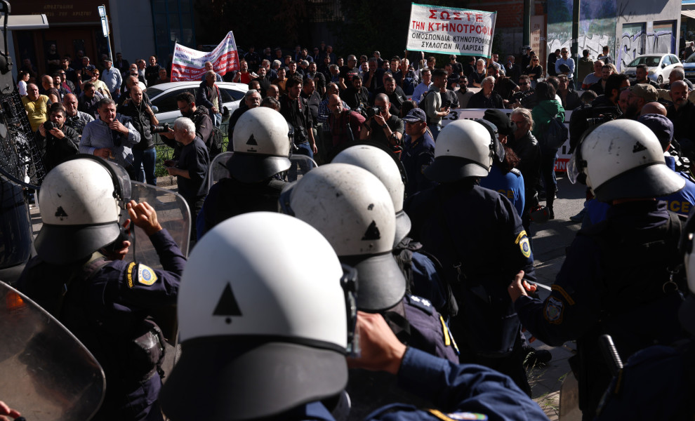 Από την κινητοποίηση των αγροτών στην Αθήνα / Intime