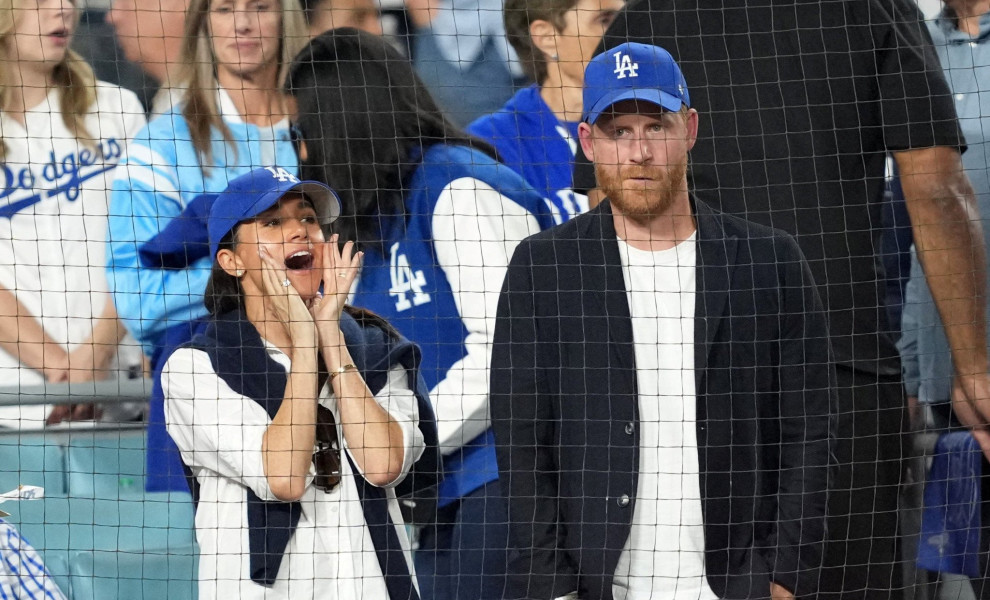 Ο Χάρι και η Μέγκαν σε αγώνα MLB World Series / Reuters