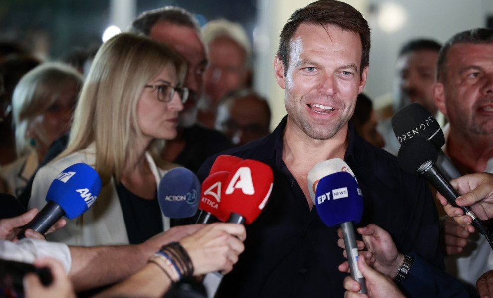 Ανακοίνωση αποτελεσμάτων στις εσωκομματικές εκλογές για την ανάδειξη νέου προέδρου στον ΣΥΡΙΖΑ - Προοδευτική Συμμαχία, Κυριακή 17 Σεπτεμβρίου 2023. 
(ΓΙΩΡΓΟΣ ΚΟΝΤΑΡΙΝΗΣ/EUROKINISSI)