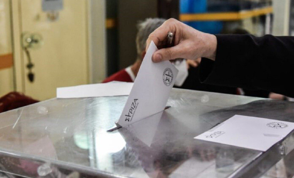 Εσωκομματικές εκλογές του ΣΥΡΙΖΑ-Προοδευτική Συμμαχία , για την ανάδειξη Προέδρου και νέας Κεντρικής Επιτροπής στην Πρέβεζα, Κυριακή 15 Μαΐου 2022. 
(ΓΙΩΡΓΟΣ ΕΥΣΤΑΘΙΟΥ/EUROKINISSI)