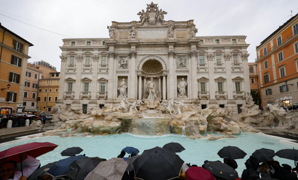 Το διάσημο σιντριβάνι Fontana di Trevi στη Ρώμη /Φωτογραφία αρχείου ΑΠΕ - EPA