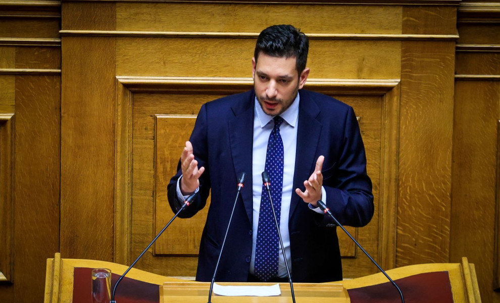 Ο Υπουργός Υποδομών και Μεταφορών Κωνσταντίνος Κυρανάκης στο βήμα της Βουλής κατά τη σημερινή συζήτηση του Προϋπολογισμού για το 2026/Φωτ. EUROKINISSI.