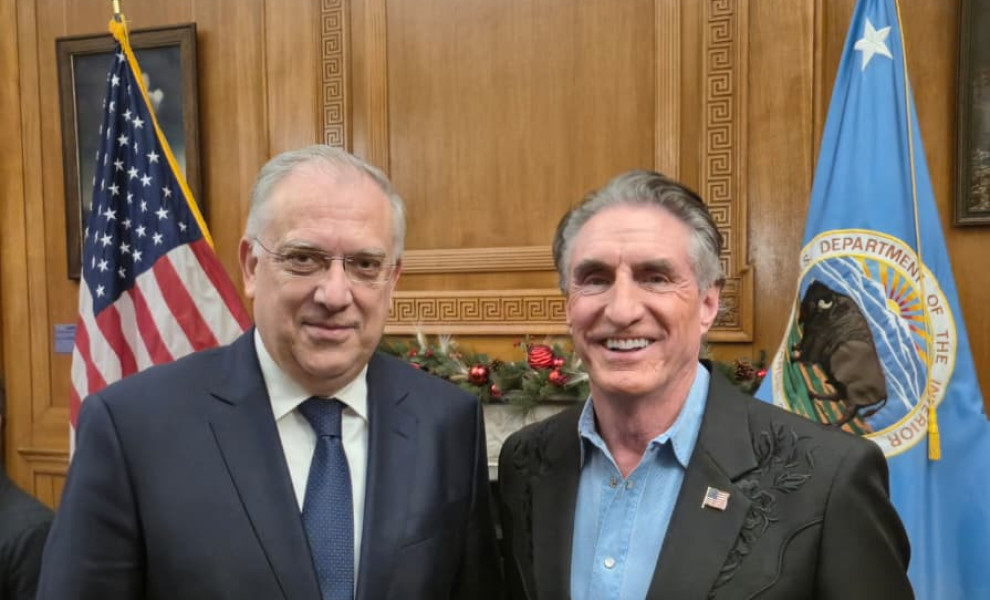 Υπουργείο Ανάπτυξης / Με τον Υπουργό Εσωτερικών των ΗΠΑ κ. Νταγκ Μπέργκαμ