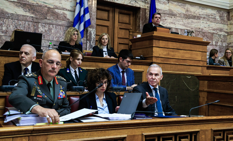 [ΣΥΝΕΔΡΙΑΣΗ ΤΗΣ ΕΠΙΤΡΟΠΗΣ ΕΘNIKΗΣ ΑΜΥΝΑΣ ΚΑΙ ΕΞΩΤΕΡΙΚΩΝ ΥΠΟΘΕΣΕΩΝ (ΦΩΤΟ: ΓΙΩΡΓΟΣ ΚΟΝΤΑΡΙΝΗΣ/EUROKINISSI)