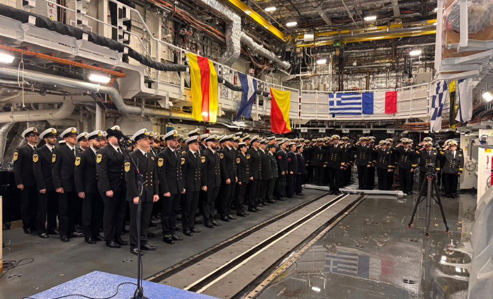 Το πλήρωμα της ελληνικής φρεγάτας «ΚΙΜΩΝ»