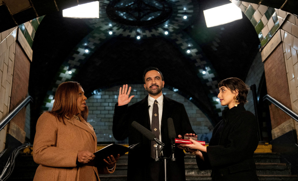 Ο Ζόχραν Μαμντάνι ορικίστηκε νέος δήμαρχος της Νέας Υόρκης / Reuters