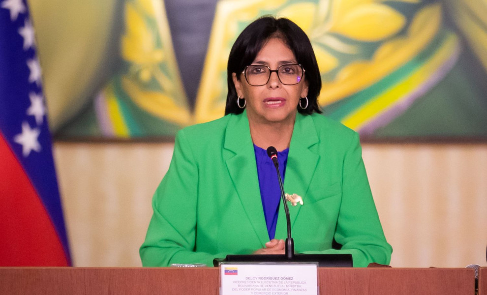 Η αντιπρόεδρο της Βενεζουέλας, Ντέλσι Ροντρίγκες/Φωτ. ΑΠΕ-ΜΠΕ