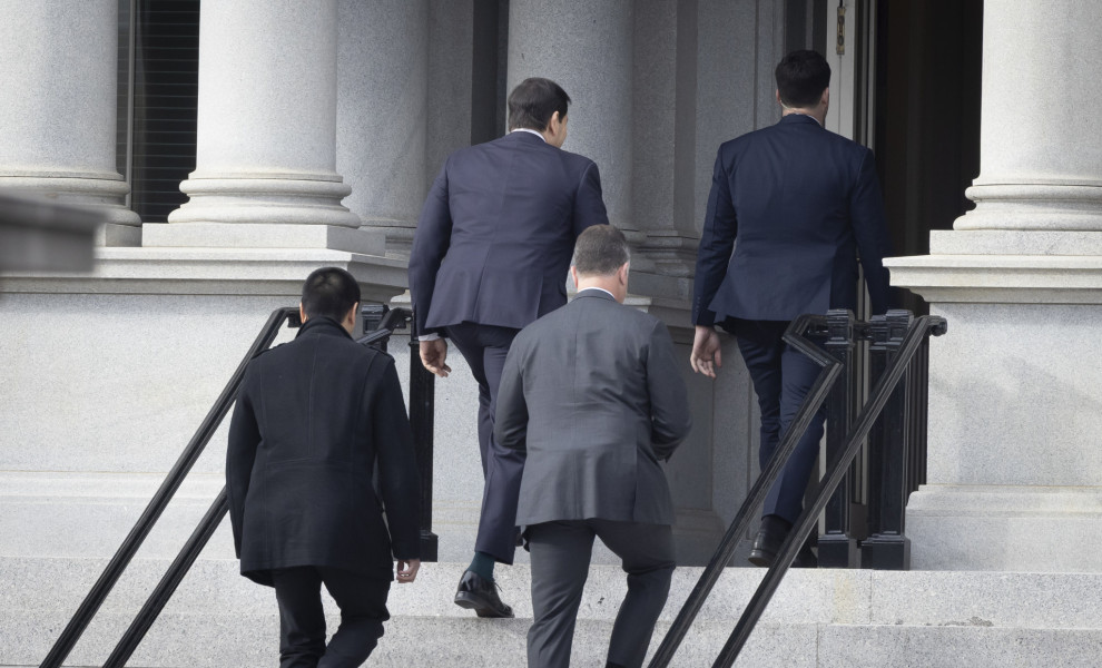 Εικόνα από τη συνάντηση στον Λευκό Οίκο (φωτο: ΑΠΕ-ΜΠΕ / EPA/JIM LO SCALZO)