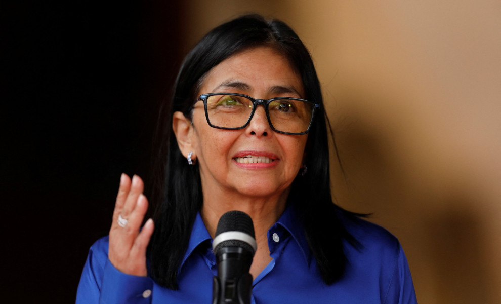 Η νέα πρόεδρος της Βενεζουέλας, Ντέλσι Ροντρίγκεζ. Φωτό: Reuters