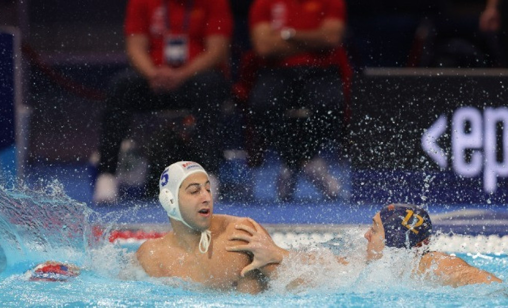 Στιγμιότυπο του αγώνα Μάλτα - Μαυροβούνιο για το Ευρωπαϊκό πρωτάθλημα πόλο στο Βελιγράδι. Πηγή: ΑΠΕ ΜΠΕ