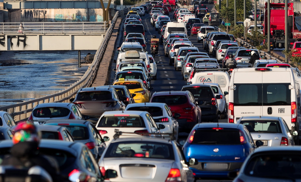 Κυκλοφοριακή συμφόρηση στον Κηφισό / Eurokinissi (φωτογραφία αρχείου)