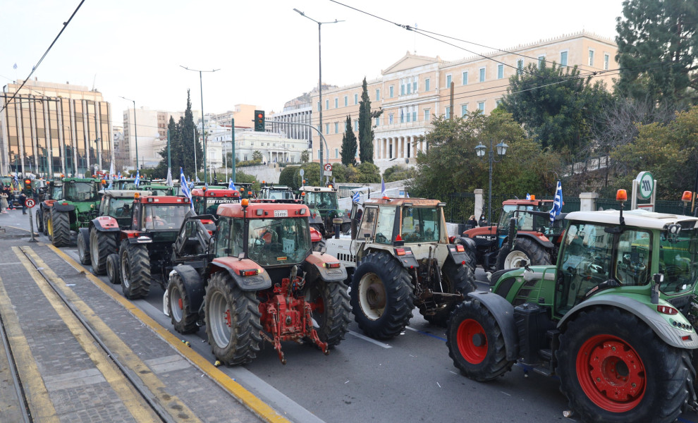 ΕΙΚΟΝΑ ΑΠΟ ΠΡΟΗΓΟΥΜΕΝΟ ΣΥΛΛΑΛΗΤΗΡΙΟ ΑΓΡΟΤΩΝ ΣΤΗΝ ΑΘΗΝΑ (ΦΩΤΟ: ΓΙΑΝΝΗΣ ΠΑΝΑΓΟΠΟΥΛΟΣ/EUROKINISSI)
