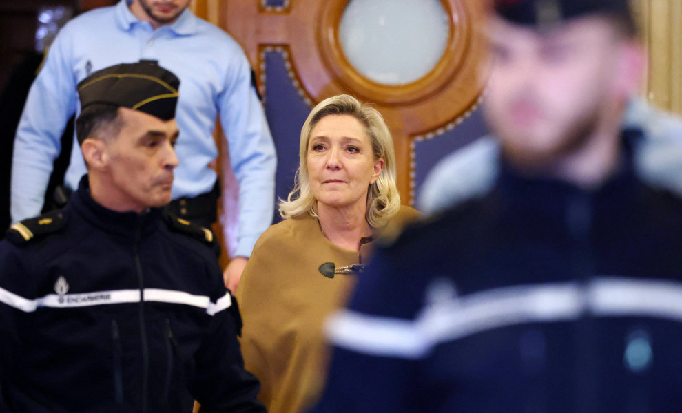 Η Μαρίν Λεπέν κατά τη διάρκεια της έφεσης στο γαλλικό δικαστήριο / Reuters