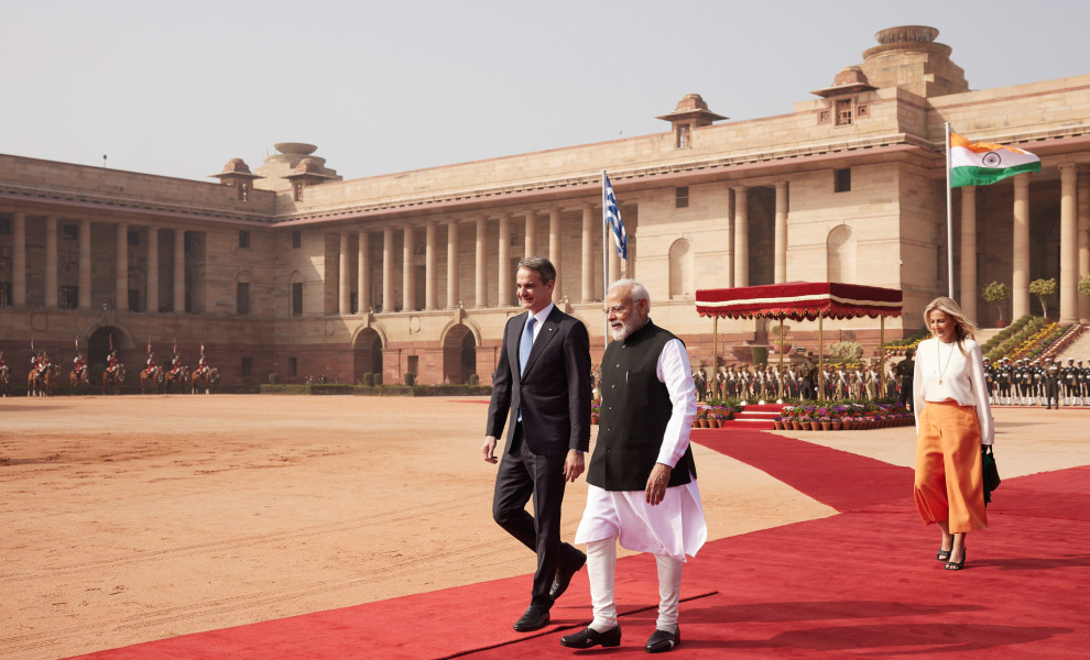 Επίσκεψη του Πρωθυπουργού Κυριάκου Μητσοτάκη στην Ινδία, Τετάρτη 21 Φεβρουαρίου 2024. (ΔΗΜΗΤΡΗΣ ΠΑΠΑΜΗΤΣΟΣ/ΓΡΑΦΕΙΟ ΤΥΠΟΥ ΠΡΩΘΥΠΟΥΡΓΟΥ/EUROKINISSI)