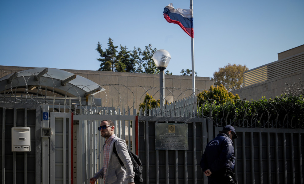 Το ρωσικό προξενείο στο Χαλάνδρι / Eurokinissi (φωτογραφία αρχείου)
