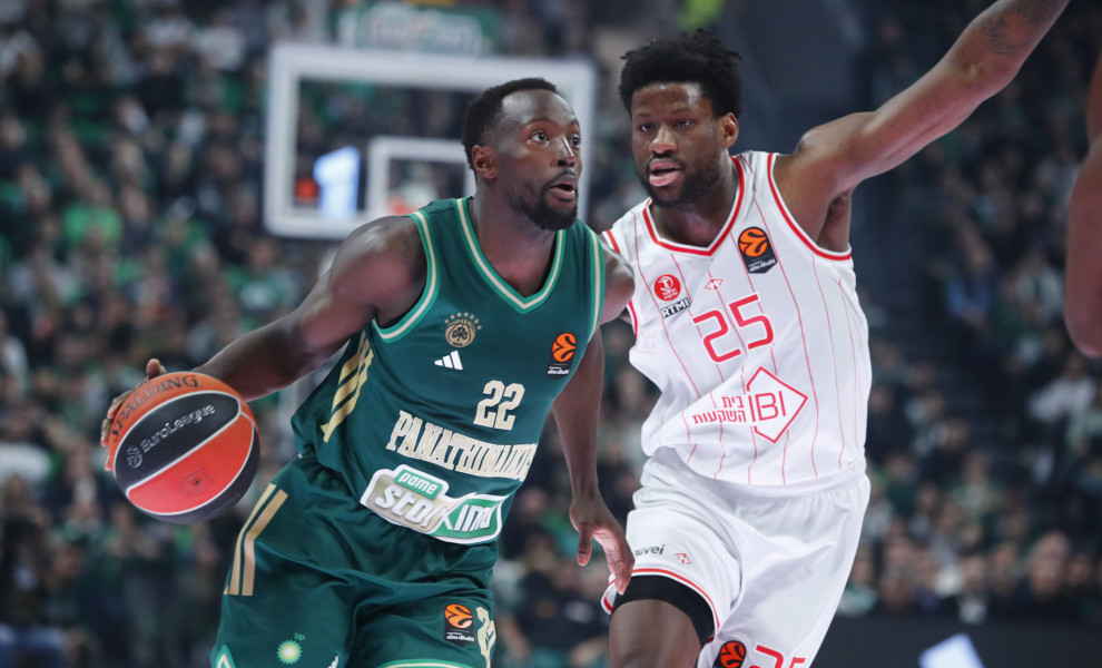 Στιγμιότυπο από τον αγώνα του Παναθηναϊκού AKTOR εναντίον της Χάποελ Τελ Αβίβ. Πηγή: Eurokinissi