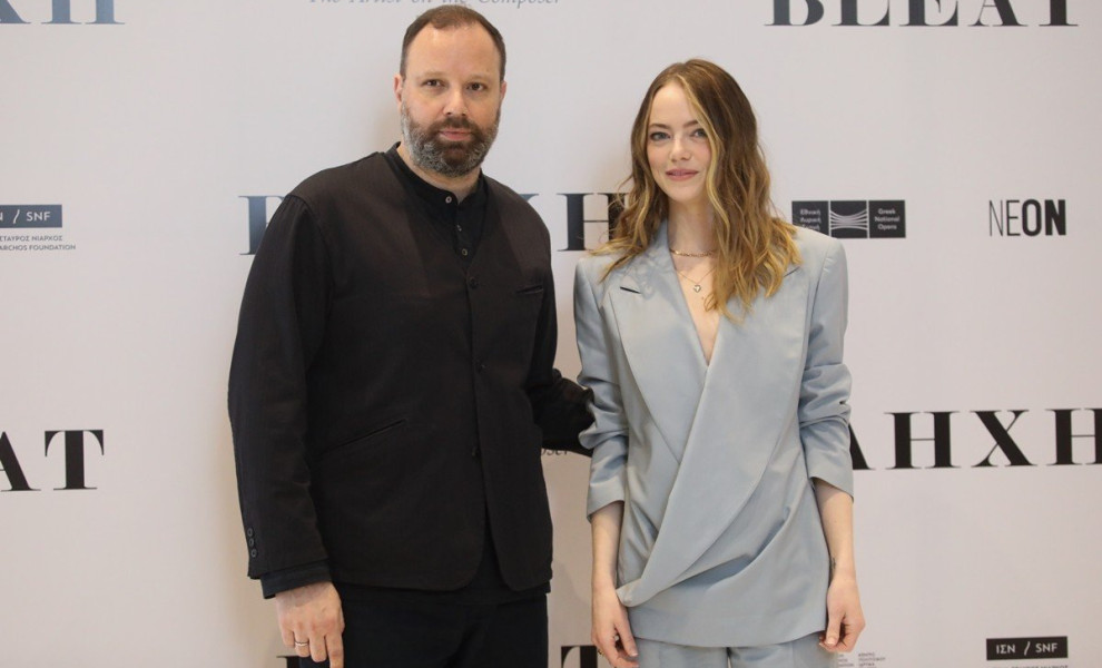 Συνέντευξη τύπου της βραβευμένης με Όσκαρ ηθοποιού Έμμα Στόουν  και του σκηνοθέτη Γιώργου Λάνθιμου για την επίσημη πρεμιέρα της νέας ταινίας με τίτλο "Βληχή", Πέμπτη 5 Μαΐου 2022.
(ΓΙΑΝΝΗΣ ΠΑΝΑΓΟΠΟΥΛΟΣ/EUROKINISSI)