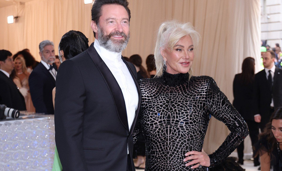 epa10603166 Hugh Jackman and Deborra-Lee Furness (R) arrive on the red carpet for the 2023 Met Gala, the annual benefit for the Metropolitan Museum of Art's Costume Institute, in New York, New York, USA, 01 May 2023. The theme of this year's event is the 