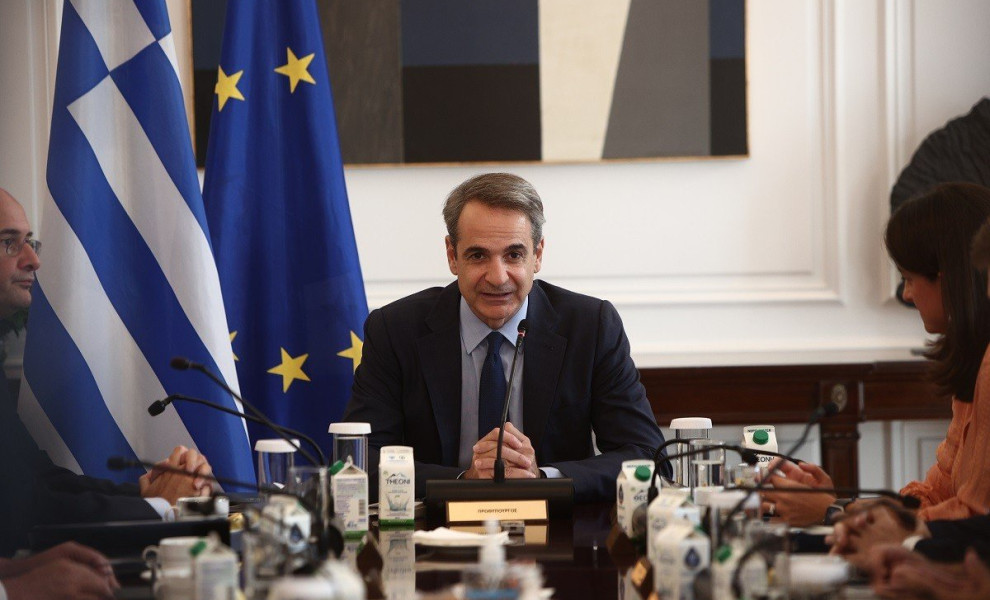 Συνεδρίαση του Υπουργικού Συμβουλίου υπό τον πρωθυπουργό Κυριάκο Μητσοτάκη, Τετάρτη 27 Σεπτεμβρίου 2023. Στην συνεδρίαση συζητήθηκαν η καταγραφή και η πρώτη εκτίμηση των βλαβών στα έργα υποδομής στις πληγείσες περιοχές της Θεσσαλίας μετά την κακοκαιρία Da