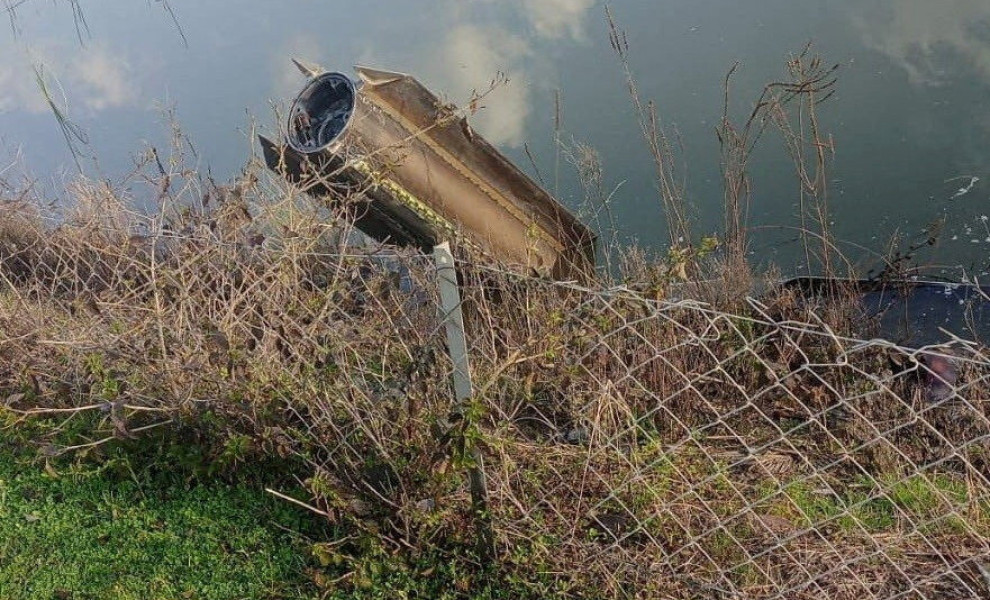 Θραύσματα νατοϊκών αντιαεροπορικών που αναχαίτισαν ιρανικό πύραυλο στην Τουρκία / Φωτ.: Reuters