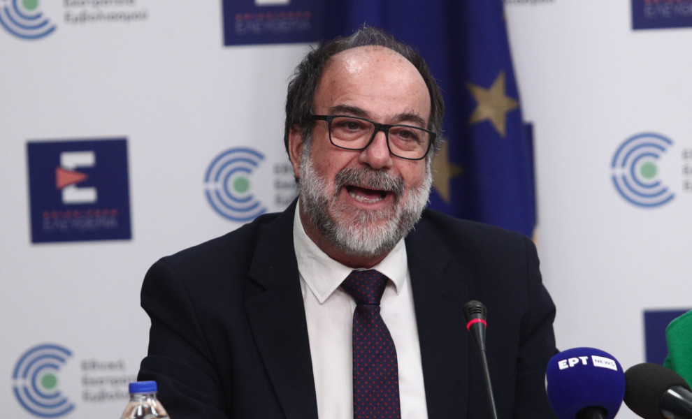 Ο πρώην πρόεδρος του ΕΟΔΥ, Χρήστος Χατζηχριστοδούλου. Φωτό: Σωτήρης Δημητρόπουλος/Eurokinissi