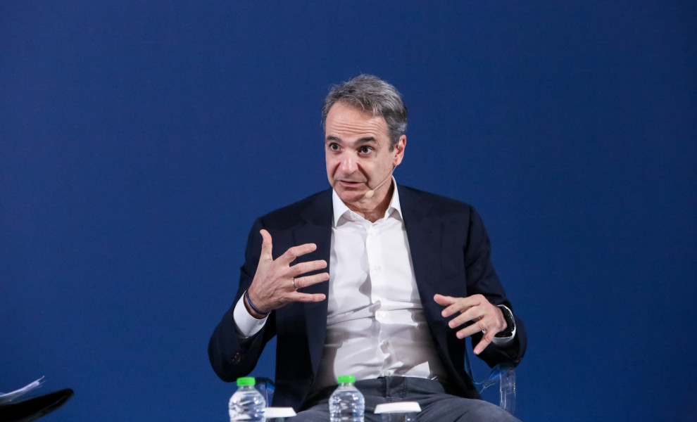 Ο Κυριάκος Μητσοτάκης στο προσυνέδριο της Νέας Δημοκρατίας (Eurokinissi)