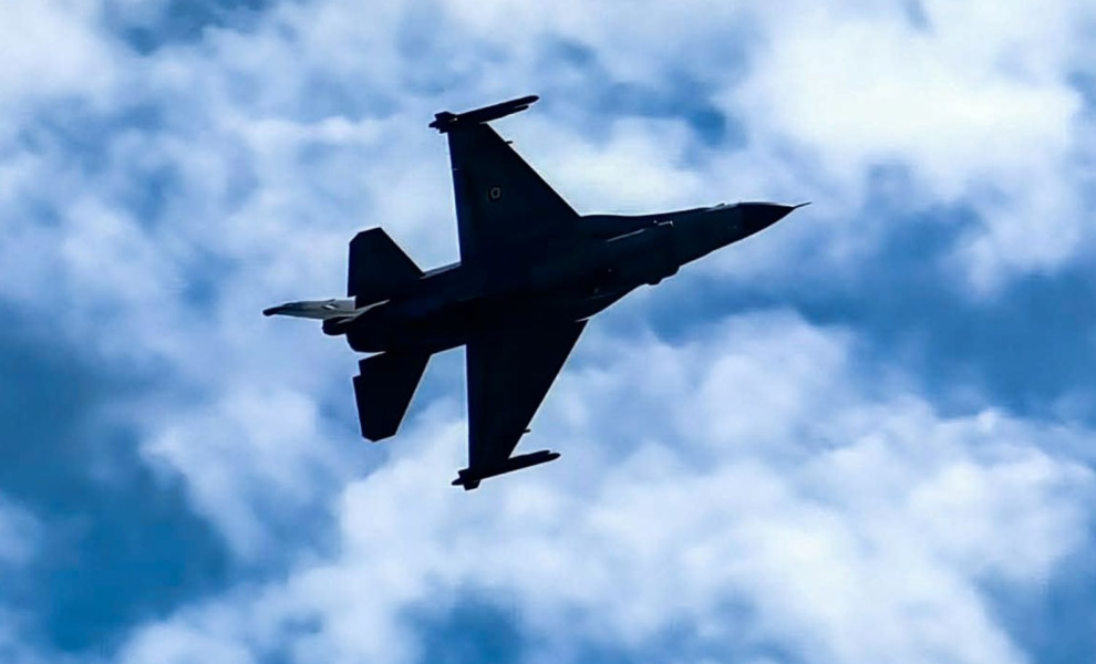 Μαχητικό F-16 στις εορταστικές εκδηλώσεις για την Ηρωική Έξοδο του Μεσολογγίου/Φωτ. EUROKINISSI