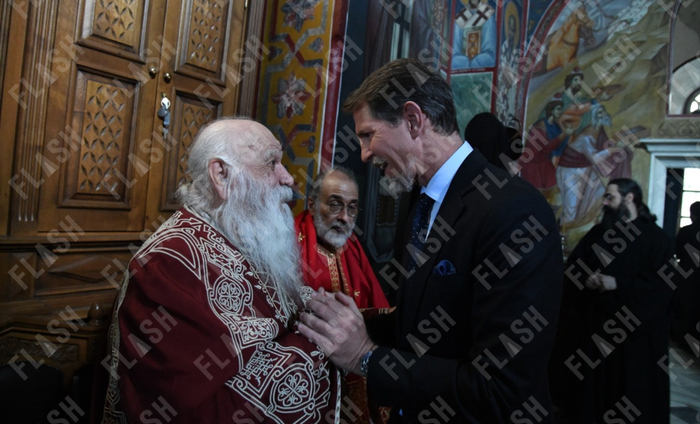 Ο Παύλος ντε Γκρες στο Άγιο Όρος / Φωτό: Κώστας Τζιβανίδης