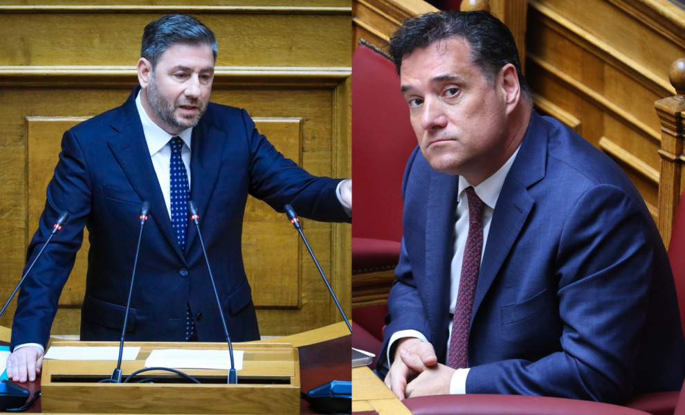 Νίκος Ανδρουλάκης, Άδωνις Γεωργιάδης / Φωτ.: Eurokinissi