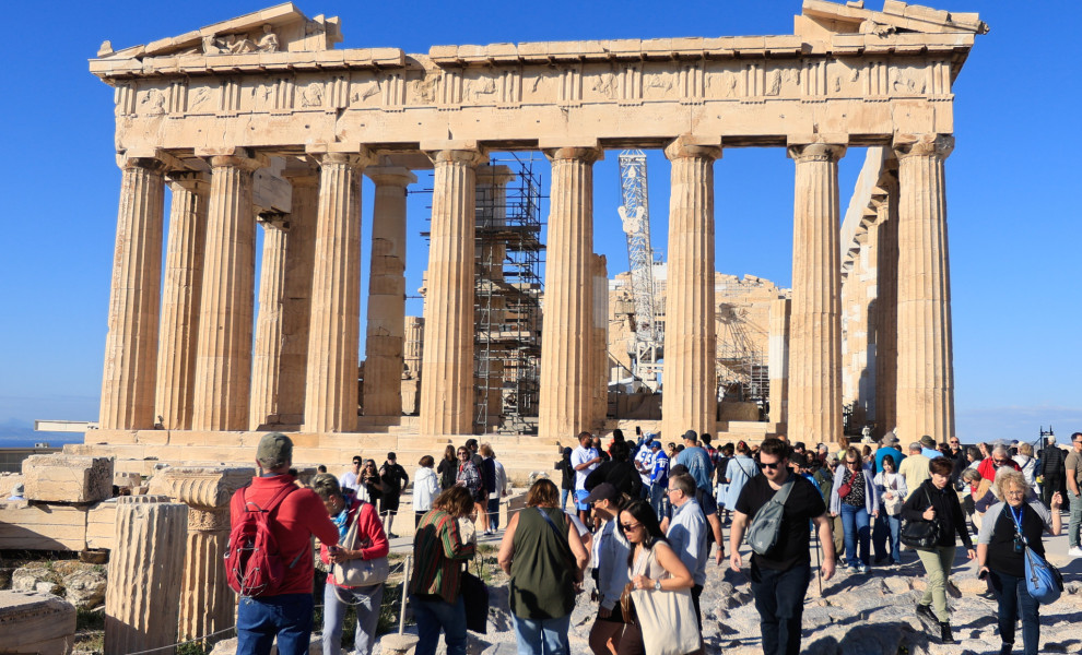 Τουρίστες στην Ακρόπολη / Eurokinissi (φωτογραφία αρχείου)