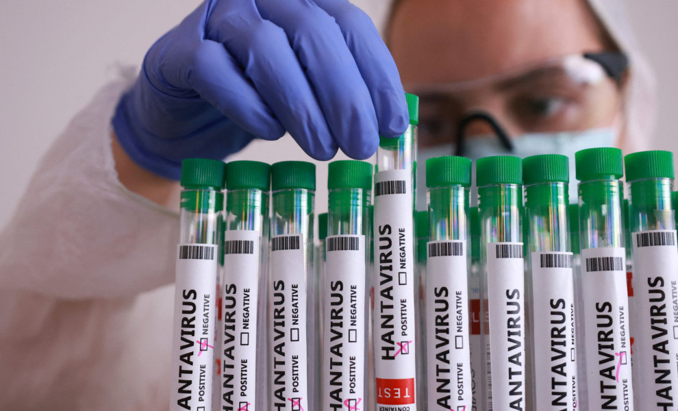 Επιστήμονες εργάζονται για την ανάπτυξη εμβολίου κατά του hantavirus, μετά τα κρούσματα και τους θανάτους που καταγράφηκαν σε κρουαζιερόπλοιο στον Ατλαντικό (REUTERS/Dado Ruvic/Illustration)