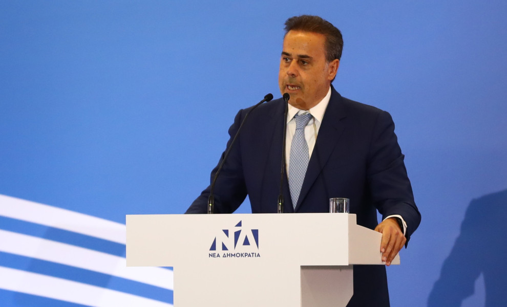 Ο Σταύρος Παπασταύρου στο προσυνέδριο της ΝΔ στη Θεσσαλονίκη (Eurokinissi)