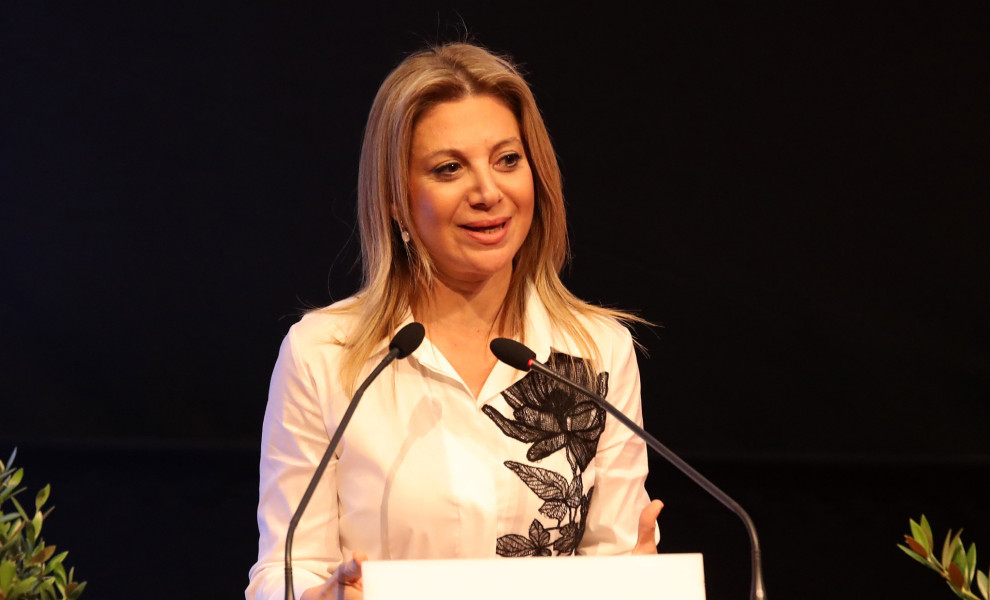 ΕΞΑΓΓΕΛΙΑ ΔΗΜΙΟΥΡΓΙΑΣ ΝΕΟΥ ΠΟΛΙΤΙΚΟΥ ΦΟΡΕΑ ΥΠΟ ΤΗΝ ΜΑΡΙΑ ΚΑΡΥΣΤΙΑΝΟΥ ΣΤΟ "ΟΛΥΜΠΙΟΝ" ΣΤΗΝ ΘΕΣΣΑΛΟΝΙΚΗ
(ΦΩΤΟ: INTIME NEWS / ΜΩΥΣΙΑΔΗΣ ΓΙΑΝΝΗΣ)