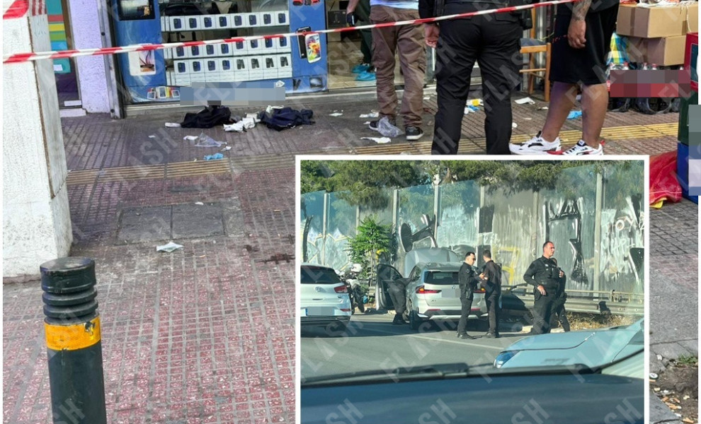 ΕΙΚΟΝΕΣ ΑΠΟ ΤΟ ΚΑΤΆΣΤΗΜΑ ΠΟΥ ΕΠΕΣΑΝ ΠΥΡΟΒΟΛΙΣΜΟΙ ΚΑΙ ΑΠΟ ΤΗΝ ΚΑΤΑΔΙΩΞΗ ΣΤΗΝ ΕΘΝΙΚΗ ΟΔΟ (ΦΩΤΟ: ΜΙΧΑΛΗΣ ΛΕΓΑΚΗΣ/FLASH.GR)