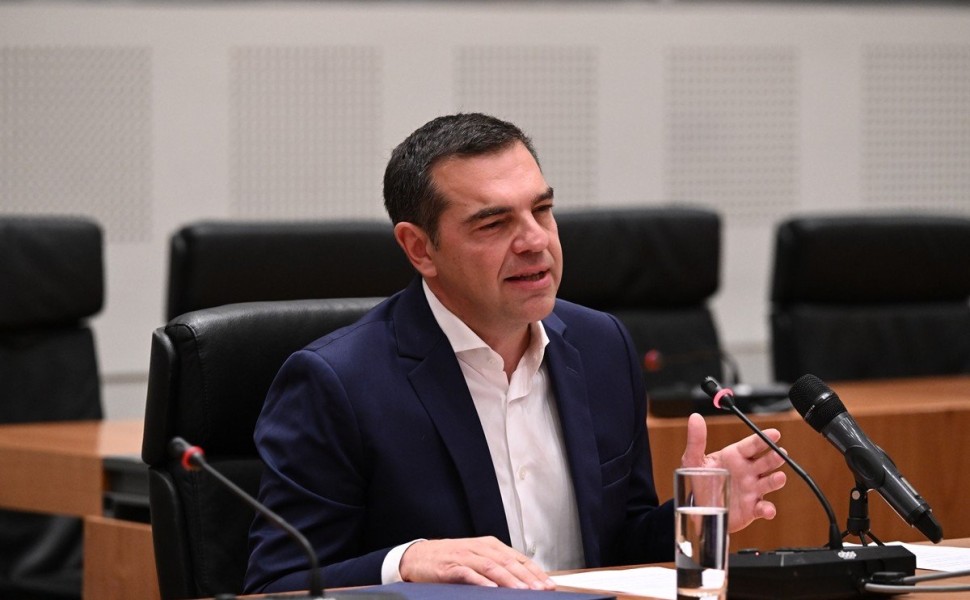 Δηλώσεις του προέδρου του ΣΥΡΙΖΑ - Προοδευτική Συμμαχία Αλέξη Τσίπρα στο Ζάππειο Μέγαρο, Πέμπτη 29 Ιουνίου 2023.
(ΤΑΤΙΑΝΑ ΜΠΟΛΑΡΗ/EUROKINISSI) Δηλώσεις του προέδρου του ΣΥΡΙΖΑ - Προοδευτική Συμμαχία Αλέξη Τσίπρα στο Ζάππειο Μέγαρο, Πέμπτη 29 Ιουνίου 2023.
(ΤΑΤΙΑΝΑ ΜΠΟΛΑΡΗ/EUROKINISSI)